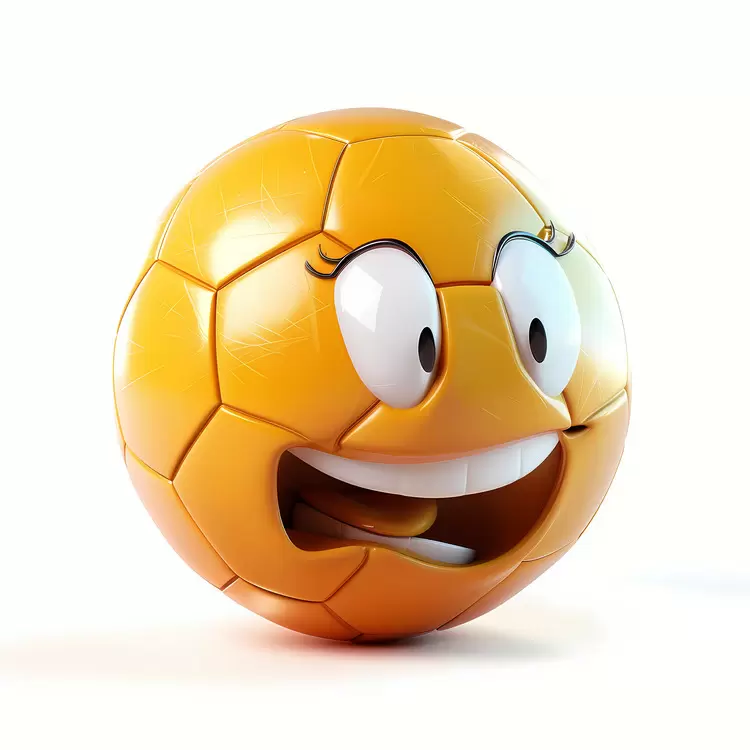 cartoon ball face