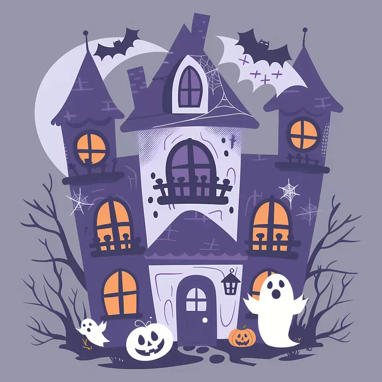 creepy haunted house