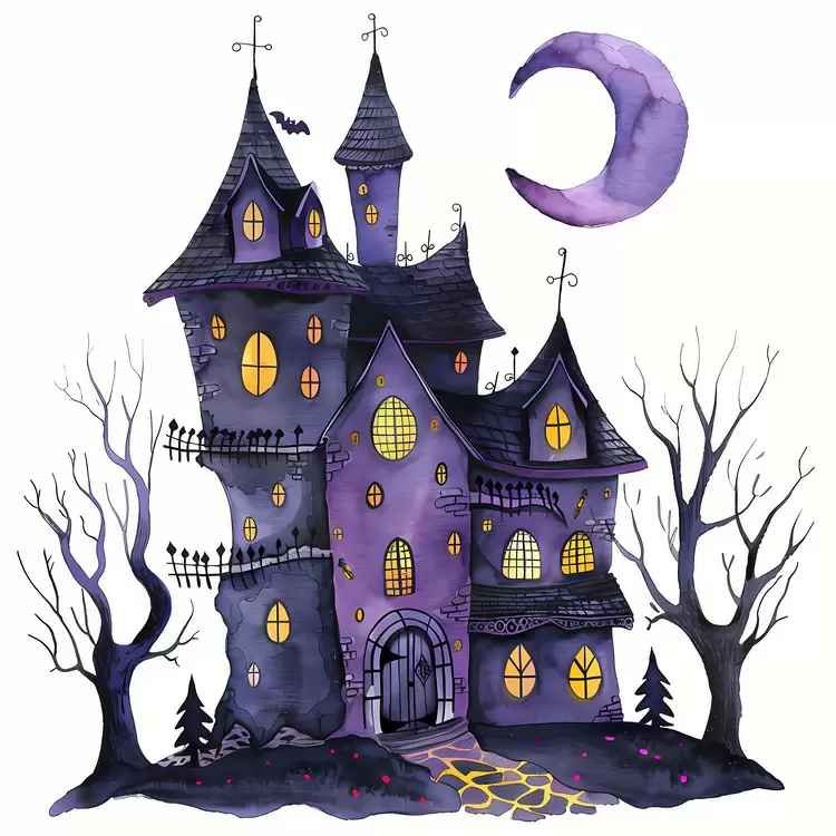 creepy haunted house