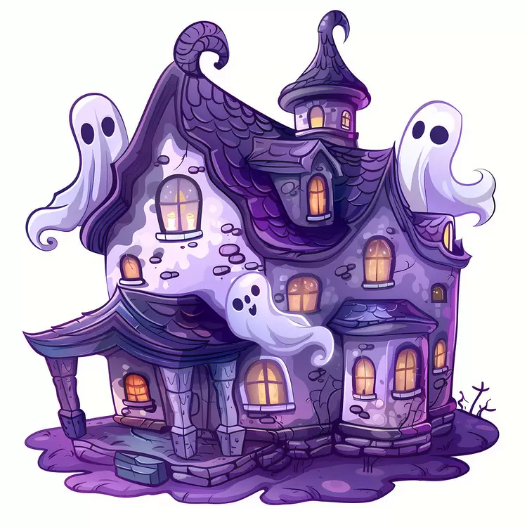creepy haunted house