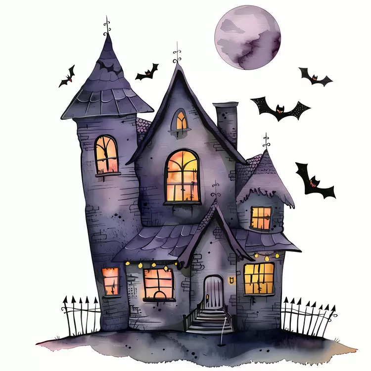 creepy haunted house