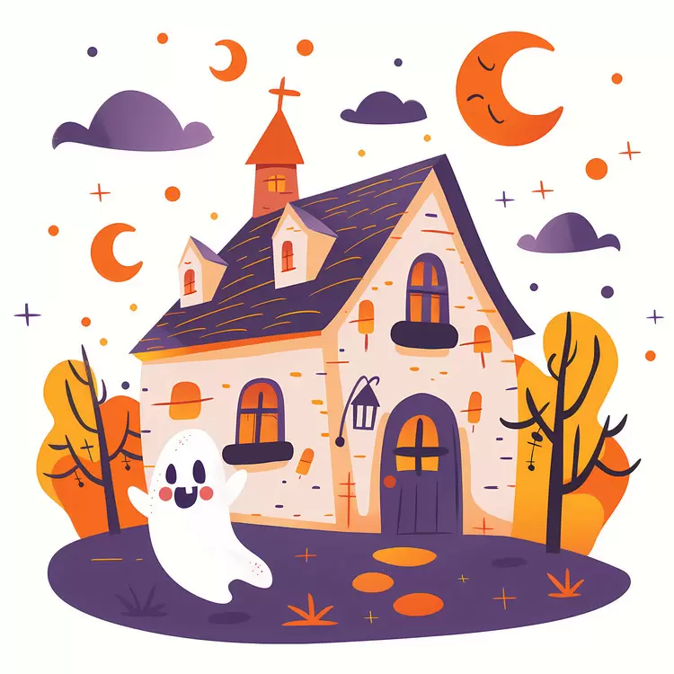 creepy haunted house