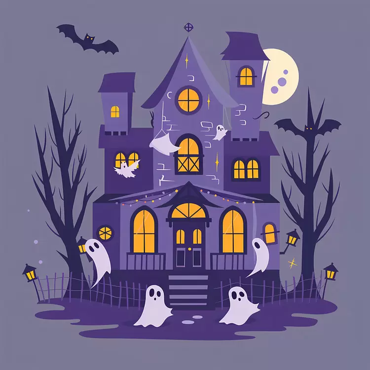 creepy haunted house