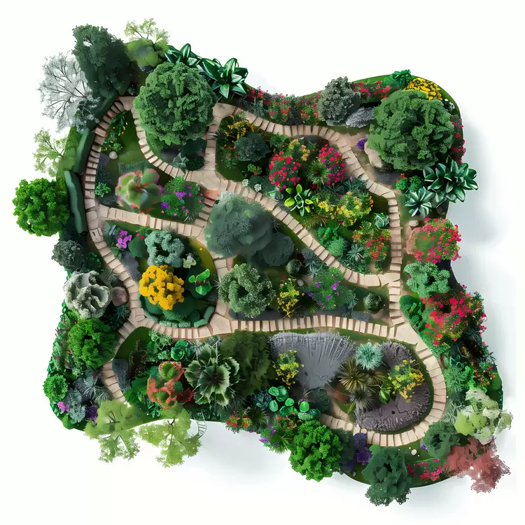 garden Aerial View