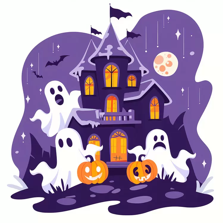 creepy haunted house