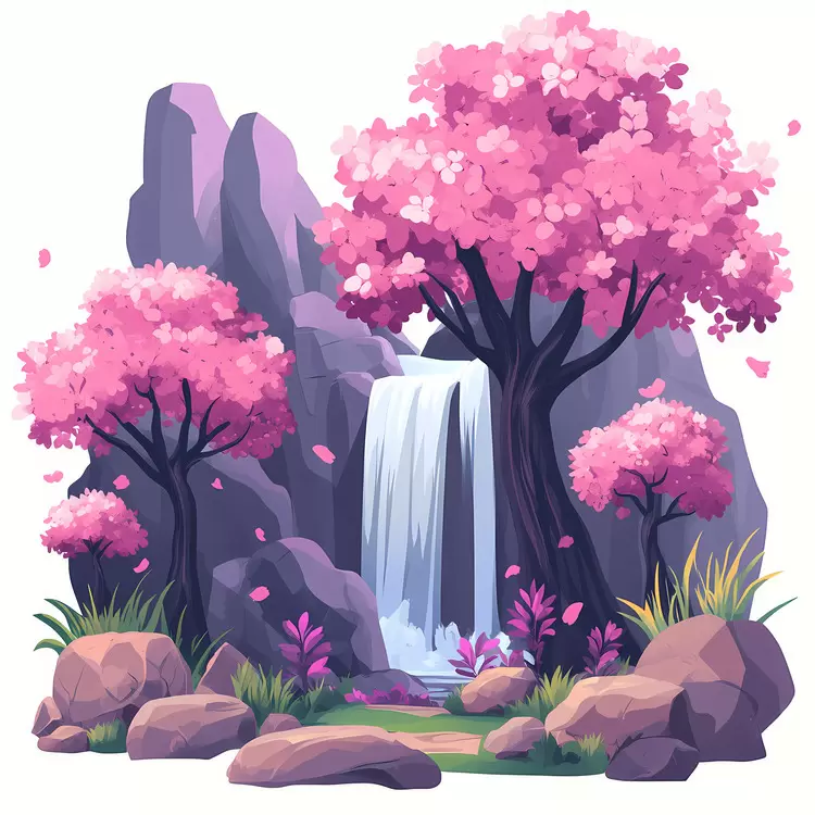 cherry blossom trees