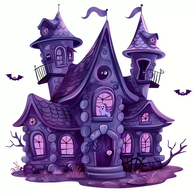 creepy haunted house