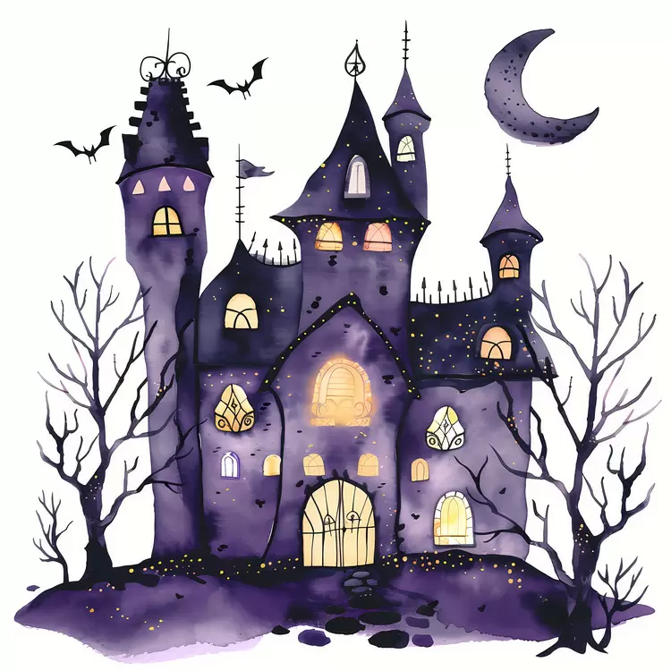 creepy haunted house