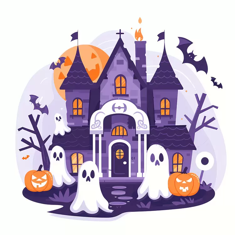 creepy haunted house