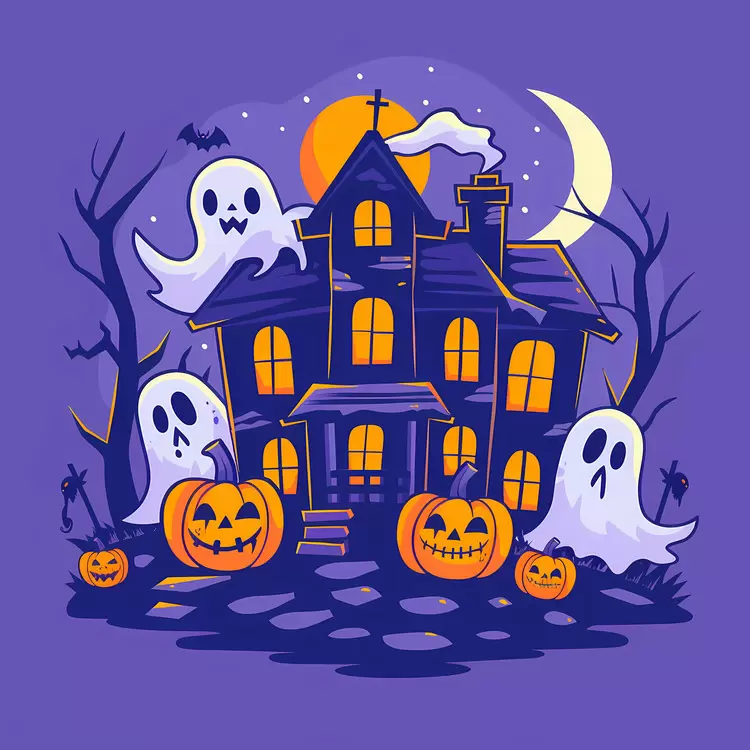creepy haunted house