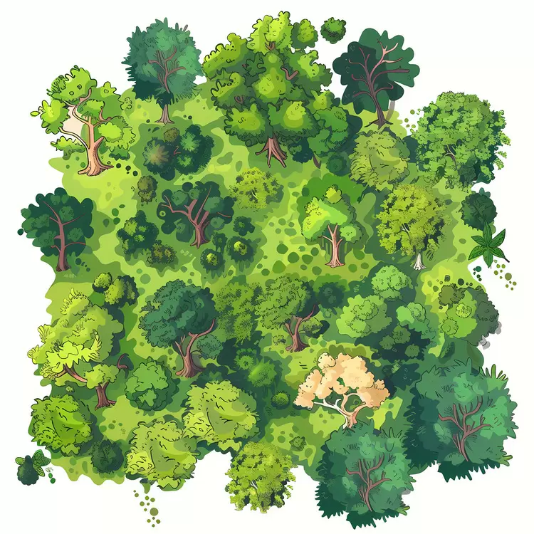 forest aerial view