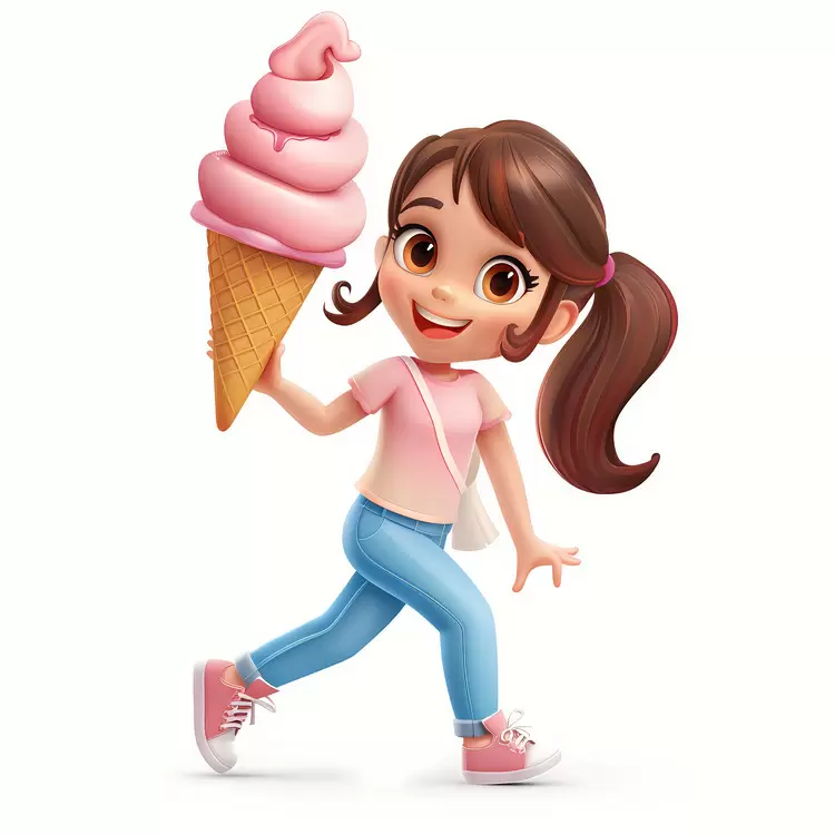 kid huge icecream