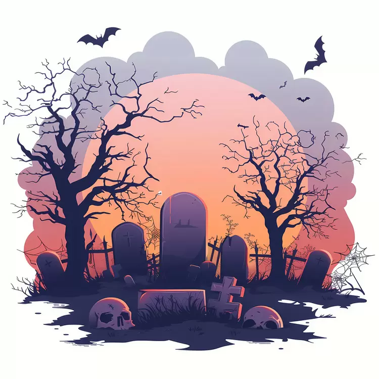Halloween graveyard