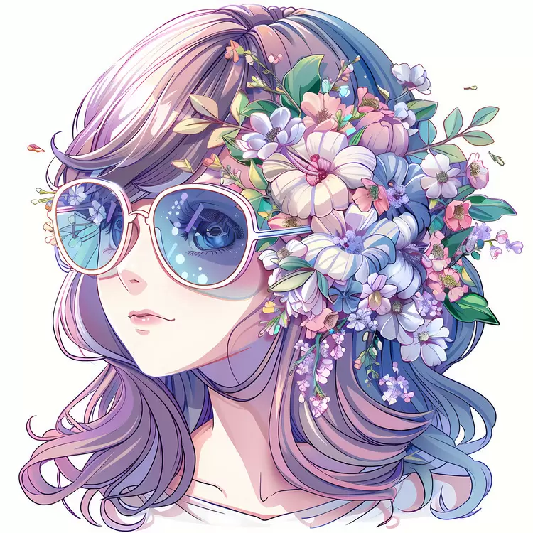 sunglasses flower girl