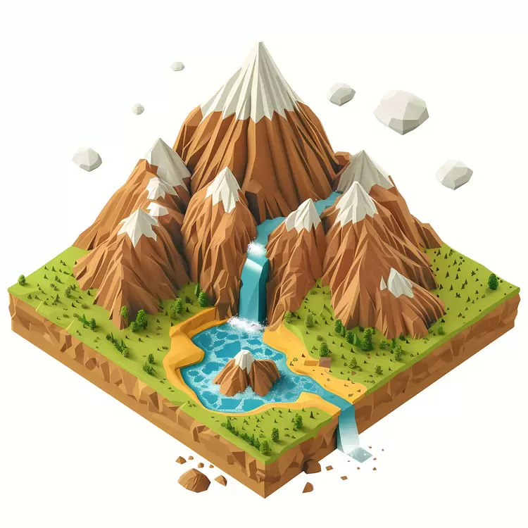 mountain aerial view