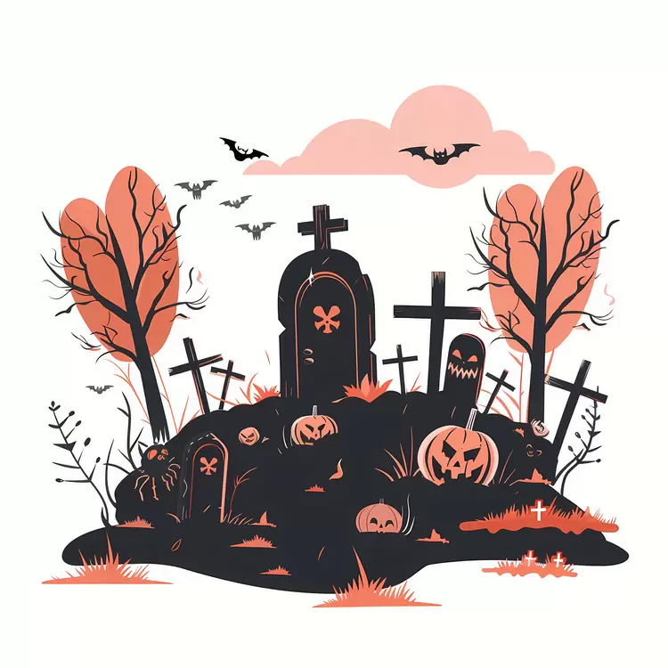 Halloween graveyard