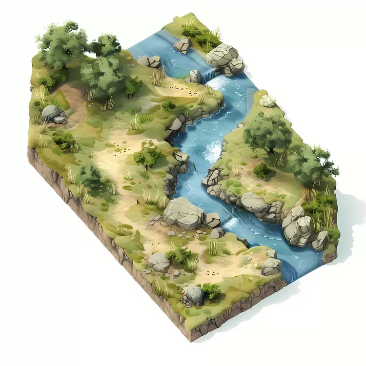 river aerial view