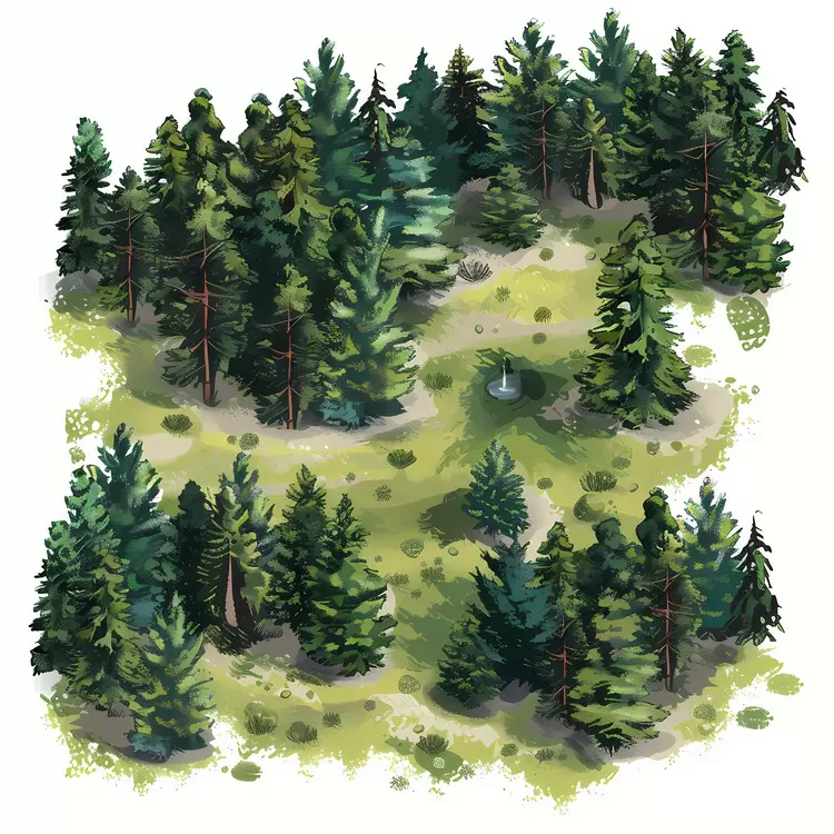 forest aerial view