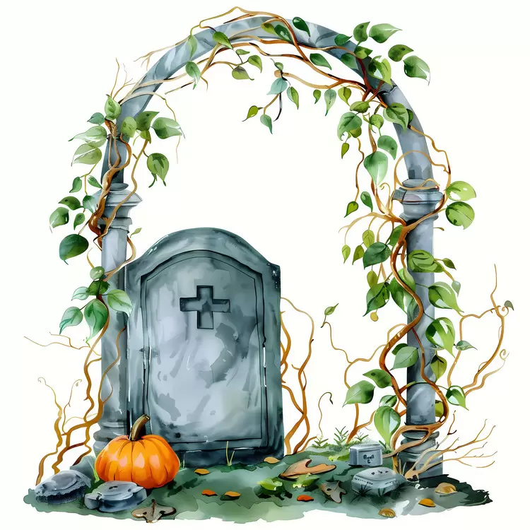 Halloween headstone