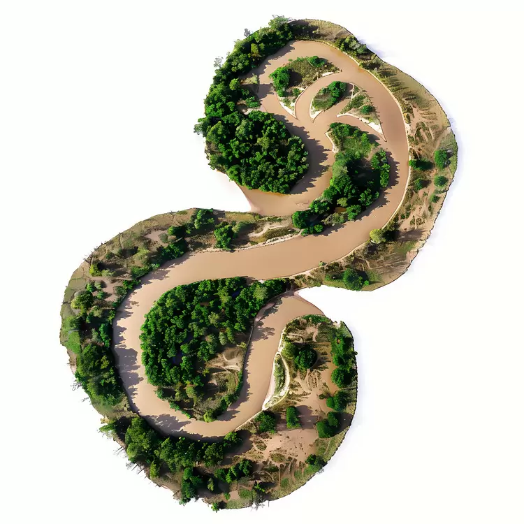 river aerial view