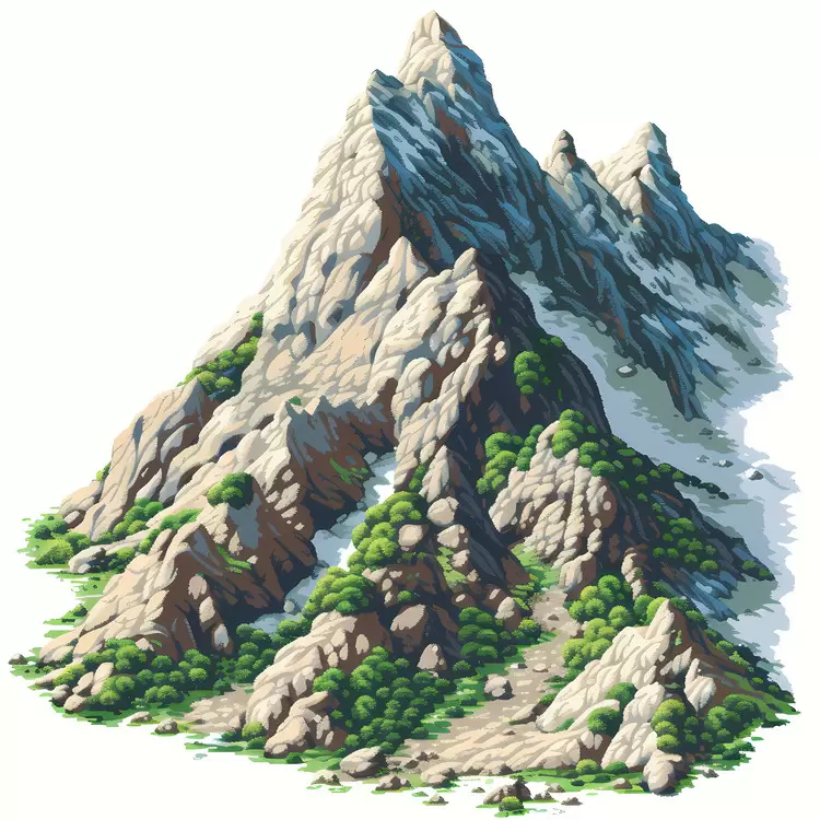 mountain aerial view