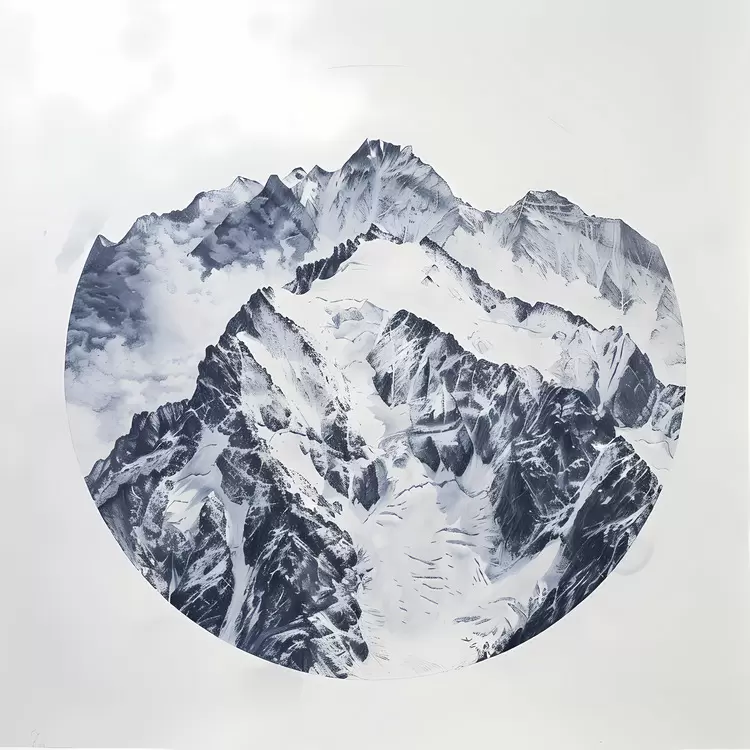 mountain aerial view