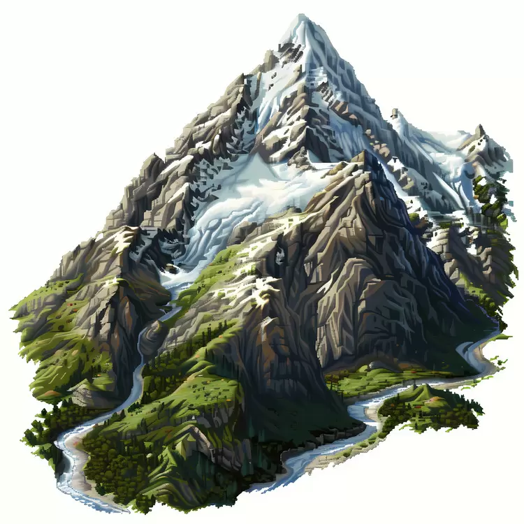 aerial view mountain
