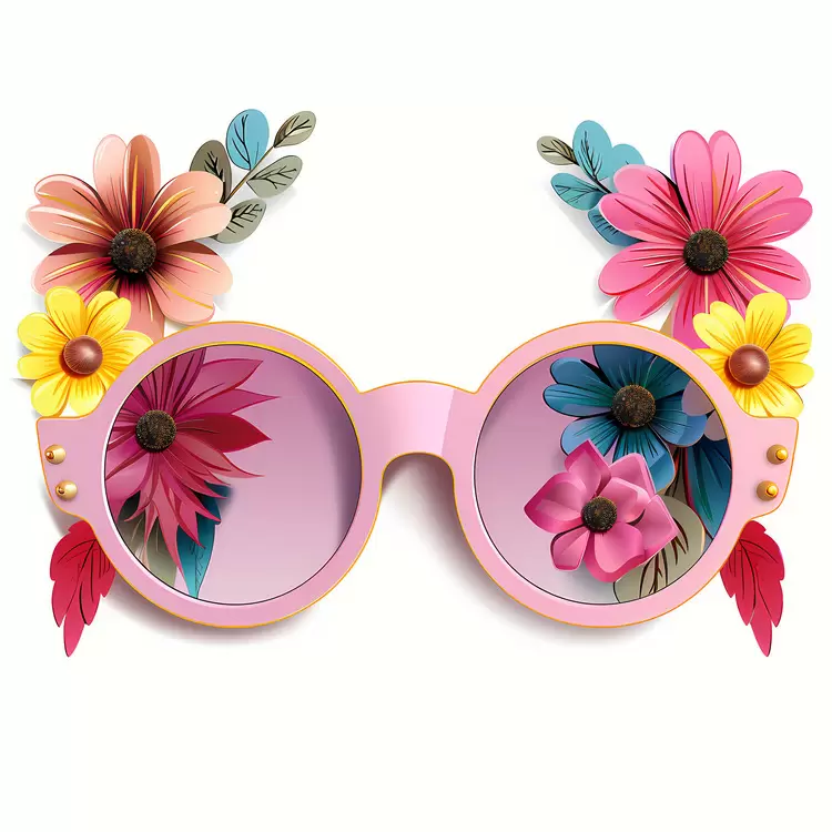flower sunglasses girl