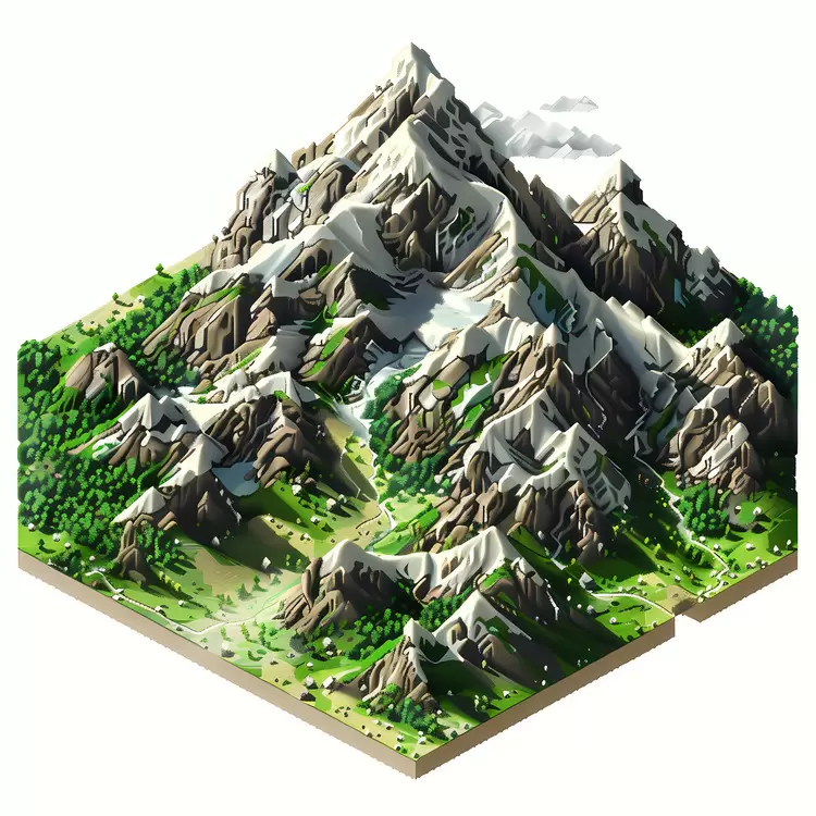 aerial view mountain