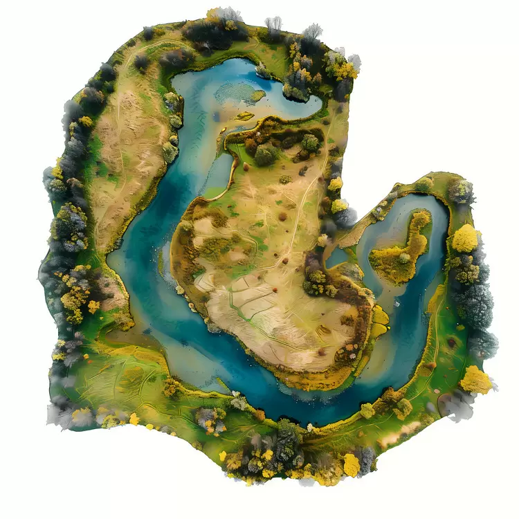 river aerial view
