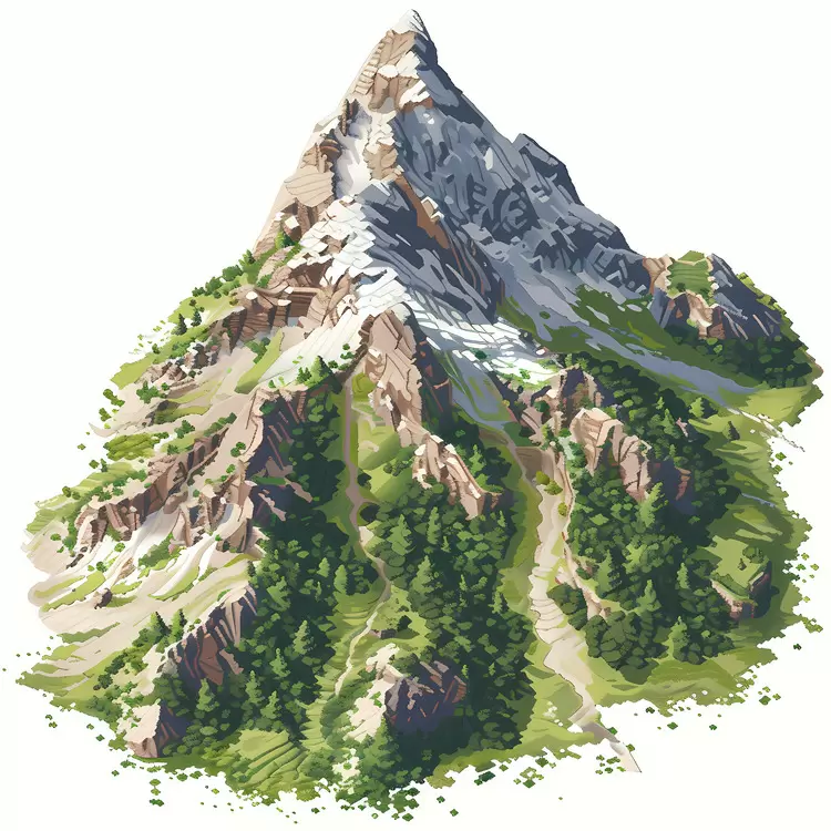 aerial view mountain