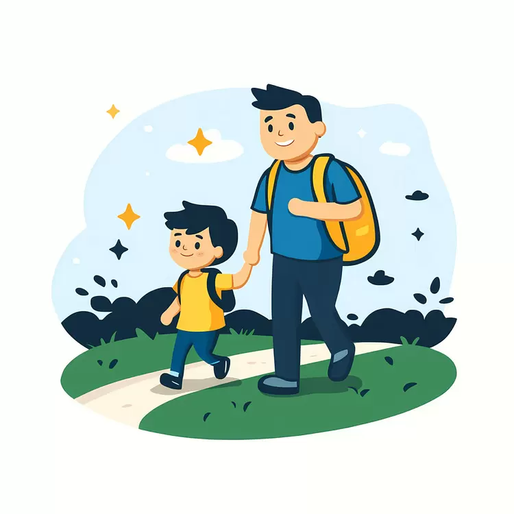 Going School with Dad