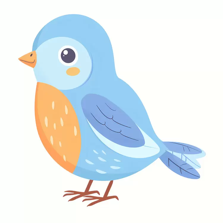 Cute bird cartoon bird
