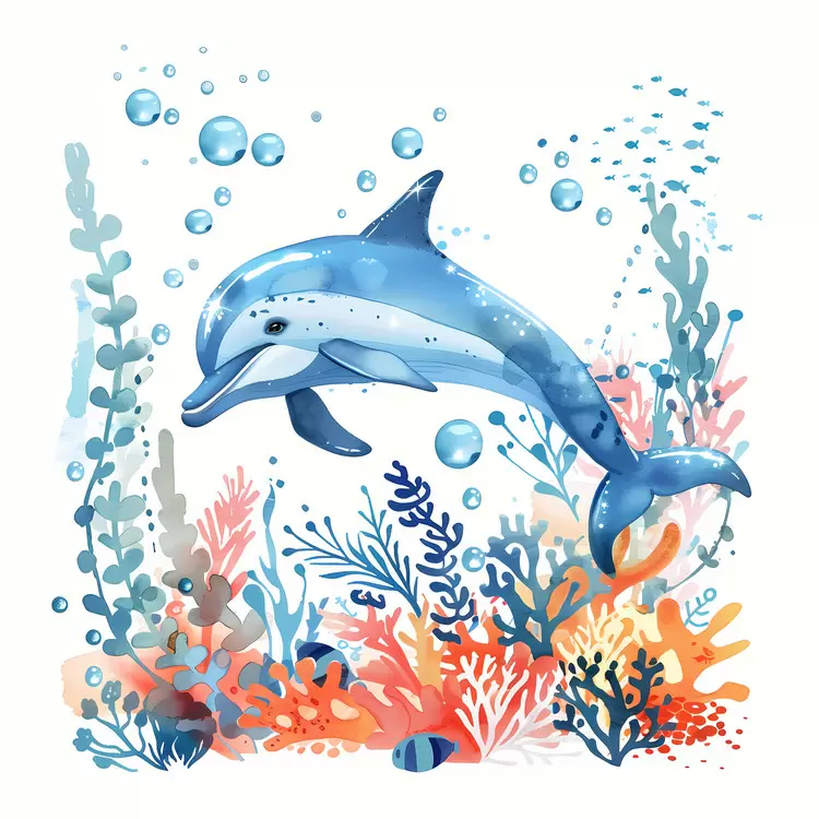 cartoon dolphin Cute dolphin