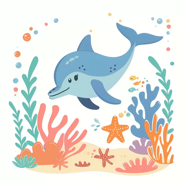 cartoon dolphin Cute dolphin