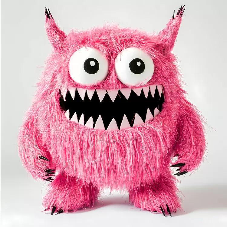 Pink Halloween monster