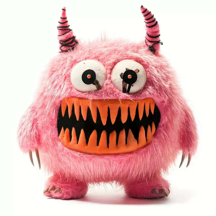 Pink Halloween monster