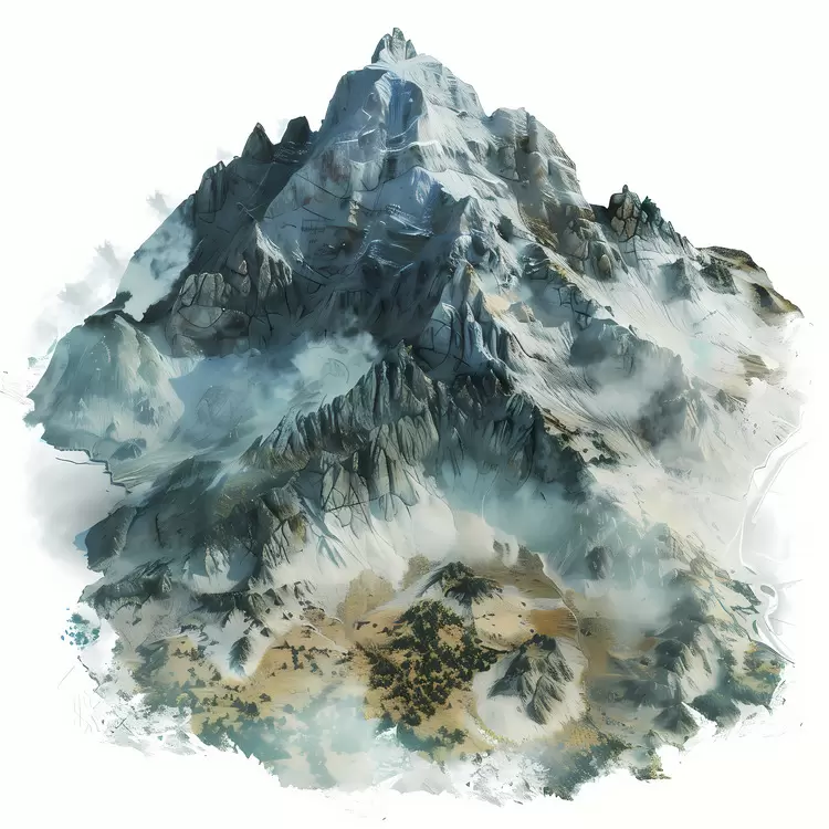 mountain aerial view