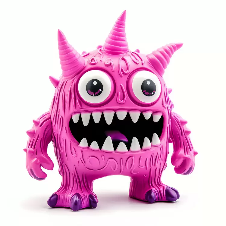 Pink Halloween monster