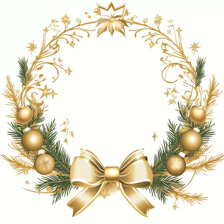 Christmas Frame gold