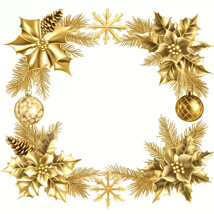 Christmas Frame gold
