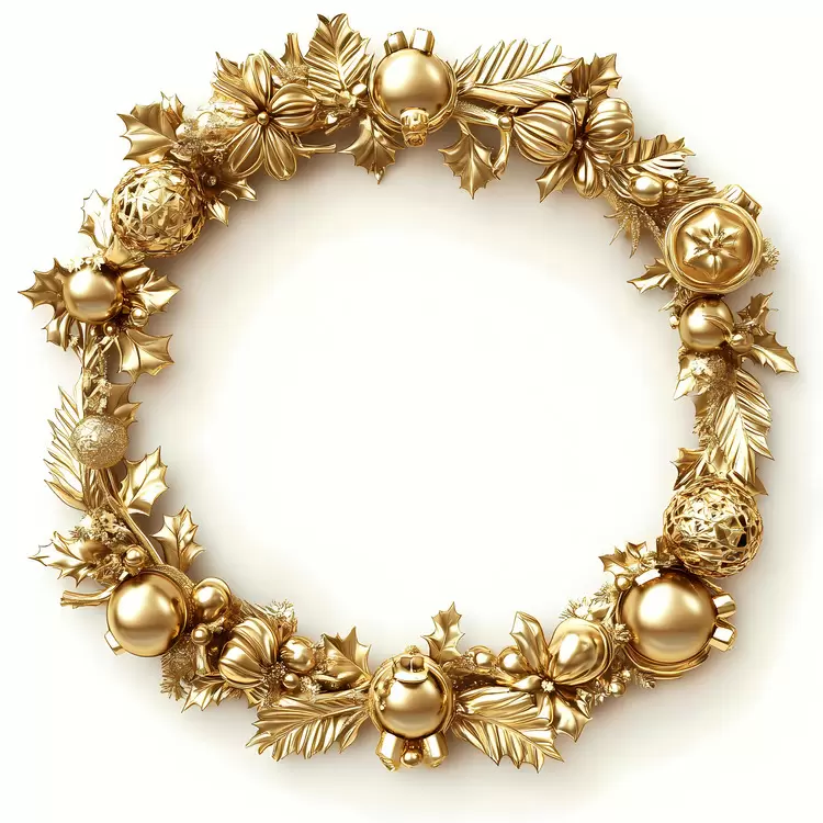 Christmas Frame gold