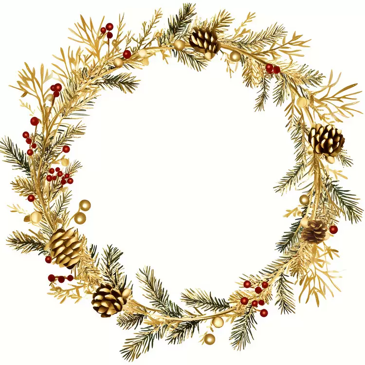 Christmas Frame gold
