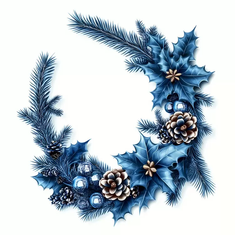 Christmas Frame Blue