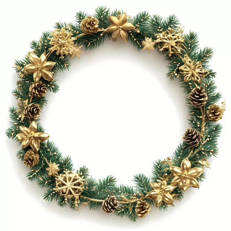 Christmas Frame gold