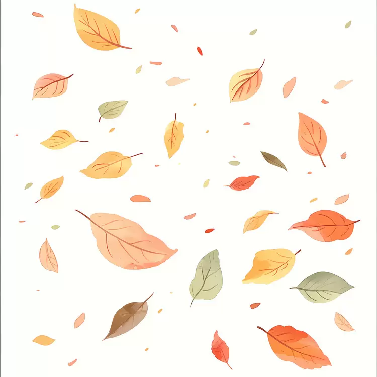falling autumn leaves
