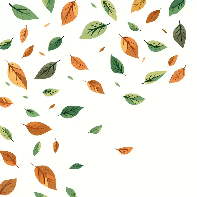 falling autumn leaves