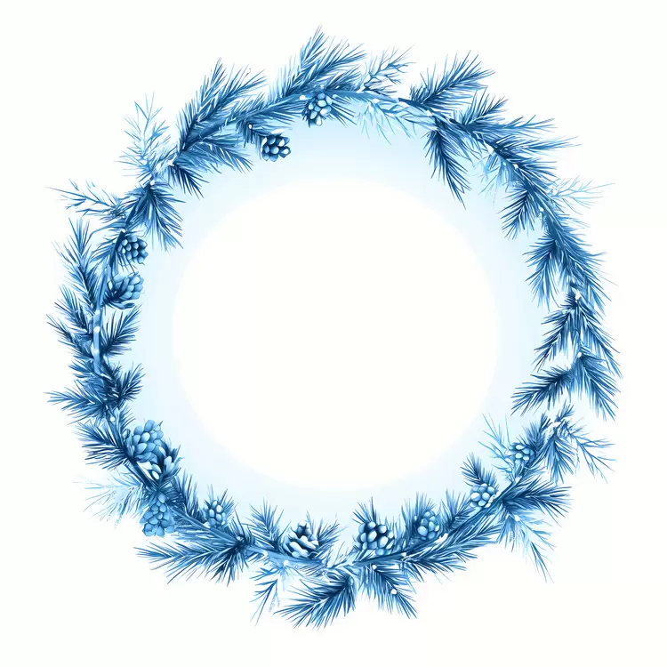 Christmas Frame Blue
