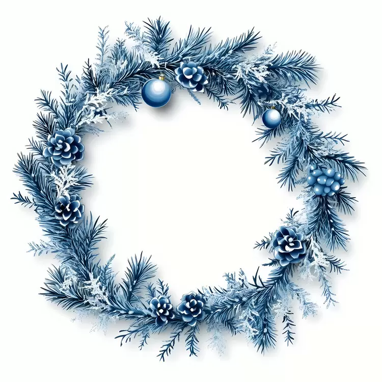 Christmas Frame Blue