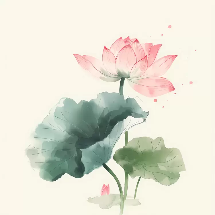 Pink lotus flowers